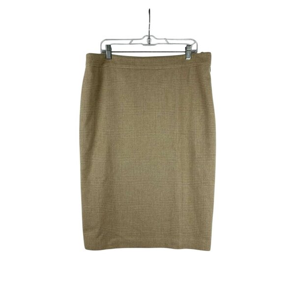 VTG Ralph Lauren Skirt Womens 14 Label Black Lambswool & Angora Rabbit Blend - Picture 1 of 16